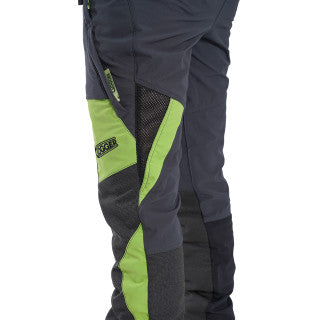 Clogger Zero Gen2 Light and Cool Men's Chainsaw Pants - Grey/Green - Free Shipping