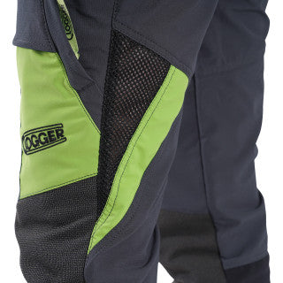 Clogger Zero Gen2 Light and Cool Men's Chainsaw Pants - Grey/Green - Free Shipping