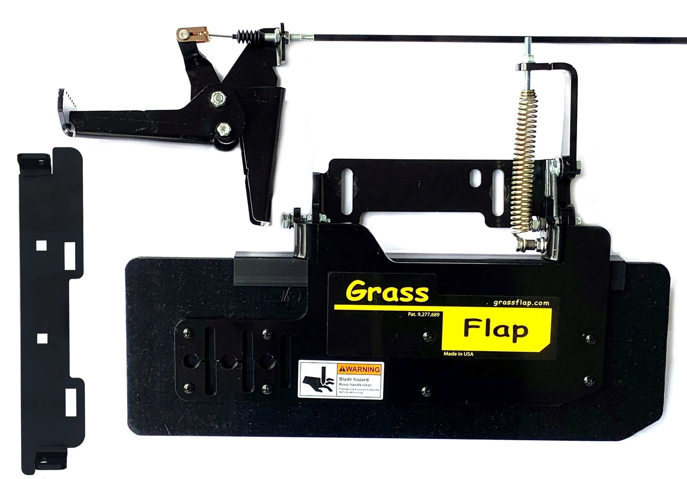 41P70-6-A1 GrassFlap with Plastic Blocker Plate and RE Pedal Includes Scag No-Drill Mount GrassFlap GrassFlap 