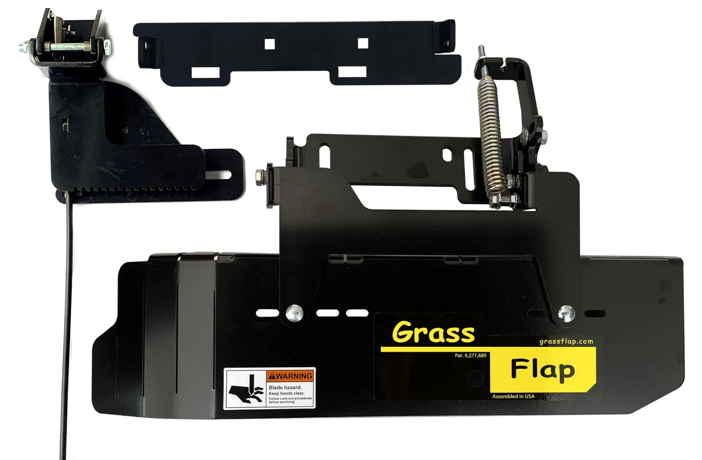 41SM50-5L-A1 GrassFlap Direct Bolt with Steel Blocker Plate and SEL pedal Includes Scag No-Drill Mount GrassFlap GrassFlap 