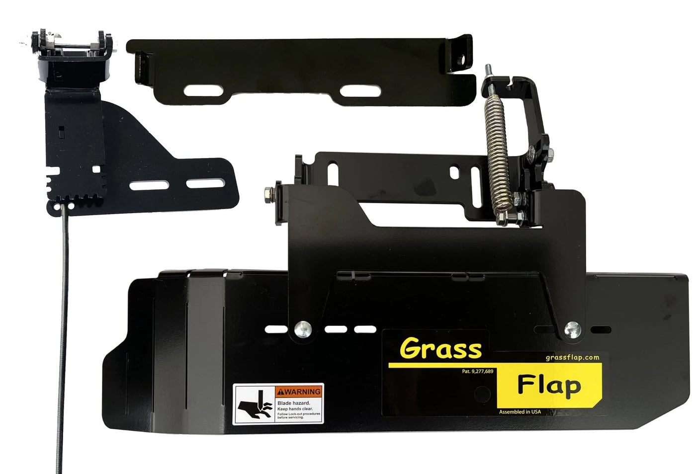 41SM50-5C-A1 GrassFlap Direct Bolt with Steel Blocker Plate and SEC pedal Includes Scag No-Drill Mount GrassFlap GrassFlap 