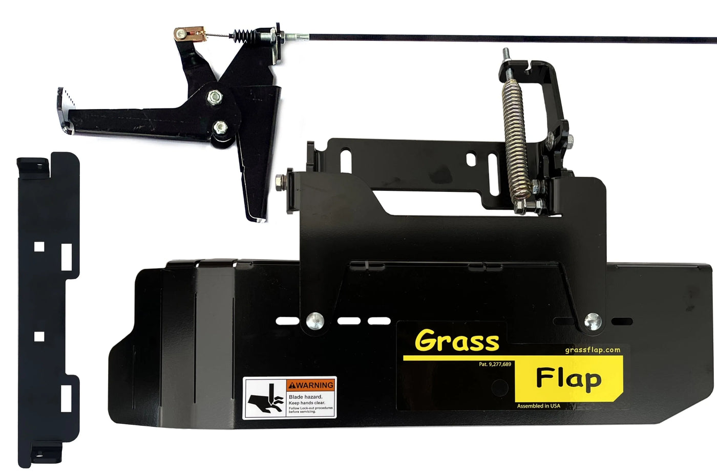 41SM70-6-A1 GrassFlap Direct Bolt with Steel Blocker Plate and RE pedal Includes Scag No-Drill Mount GrassFlap GrassFlap 