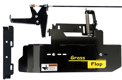 41SM70-6-A1 GrassFlap Direct Bolt with Steel Blocker Plate and RE pedal Includes Scag No-Drill Mount GrassFlap GrassFlap 