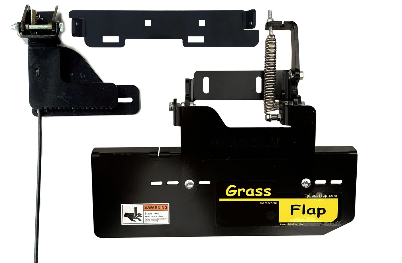 44S2M50-5L-A1 GrassFlap Direct Bolt with Steel Blocker Plate and SEL pedal Includes Scag No-Drill Mount GrassFlap GrassFlap 