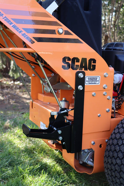 41SM70-6-B8 GrassFlap Direct Bolt with Steel Blocker Plate and RE pedal Includes Scag No-Drill Mount & SWZT Pedal Mount GrassFlap GrassFlap 