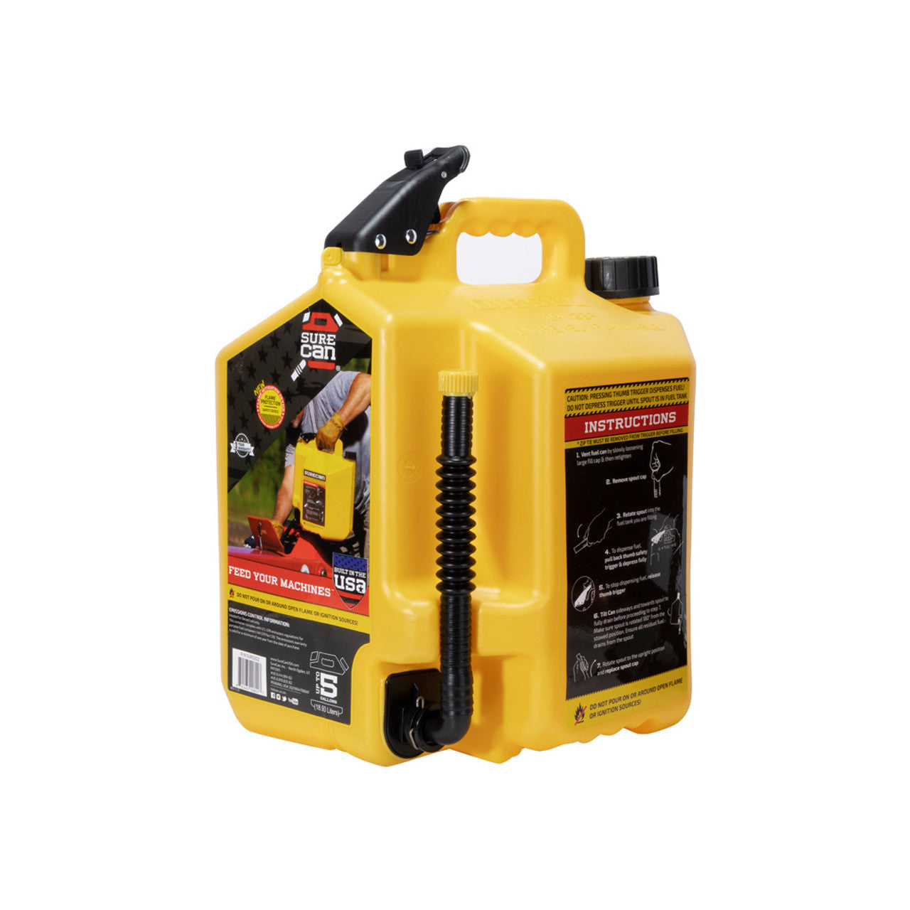 SURECAN 18.9 LITRE ( 5 GAL ) DIESEL SAFETY FUEL CAN