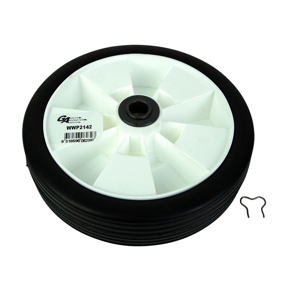 plastic-wheel-assembly-7"-w/-bearing-&-9/16"-bush-suits-selected-victa