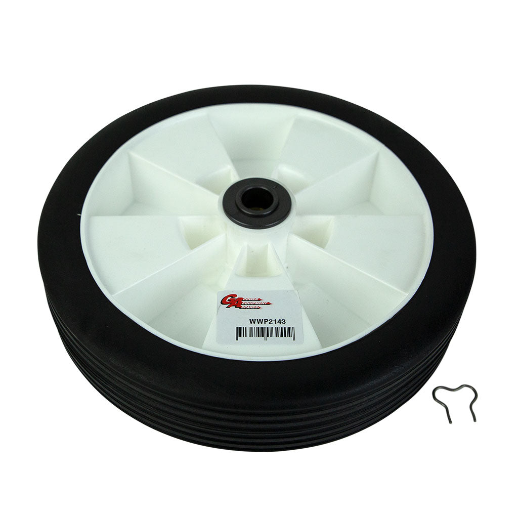 plastic-wheel-assembly-8"-w/-bearing-&-9/16"-bush-suits-selected-victa