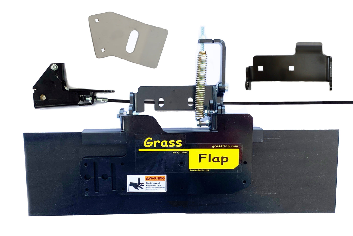 412T70-5-A22 Low Profile Heavy-Duty GrassFlap with SE Pedal Includes No-Drill Mount & Strike Plate