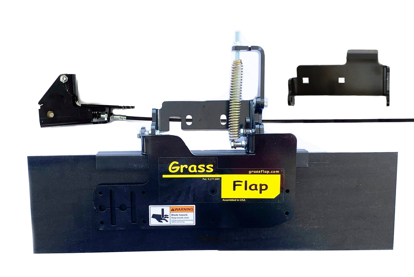 412T50-5-A32 Low Profile Heavy-Duty GrassFlap with SE Pedal Includes No-Drill Mount and Pedal Mount Plate 135