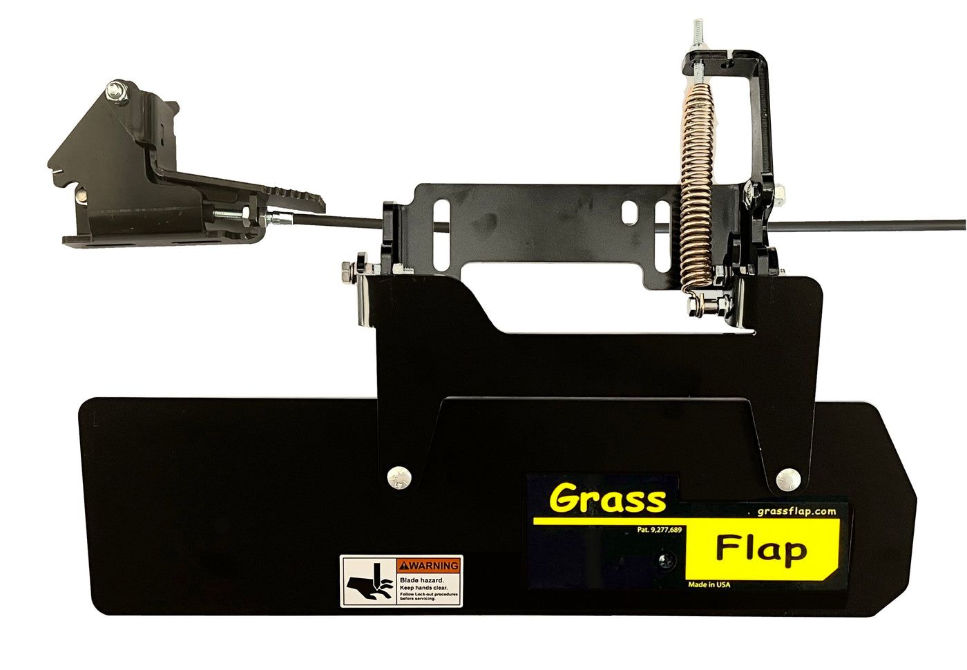 41WM70-5-A4 Low Profile GrassFlap with Steel Blocker Plate and SE Pedal Includes Wright No-Drill Mount