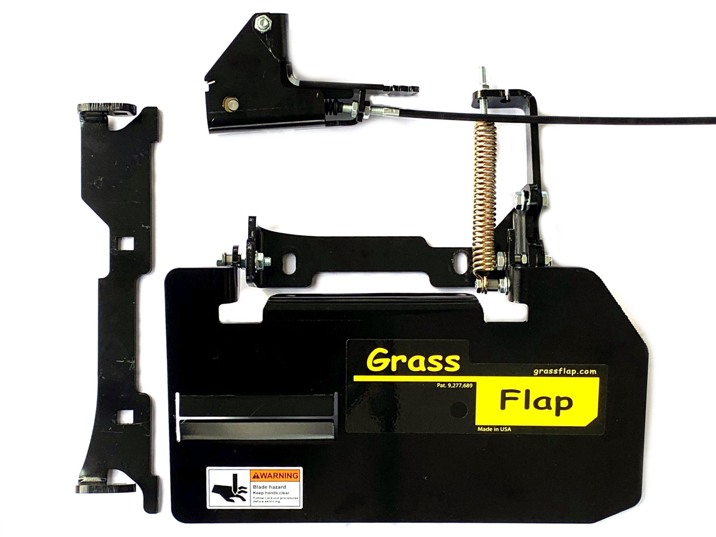 42B70-5 GrassFlap for Exmark with No-Drill Flap Mount & SE Pedal