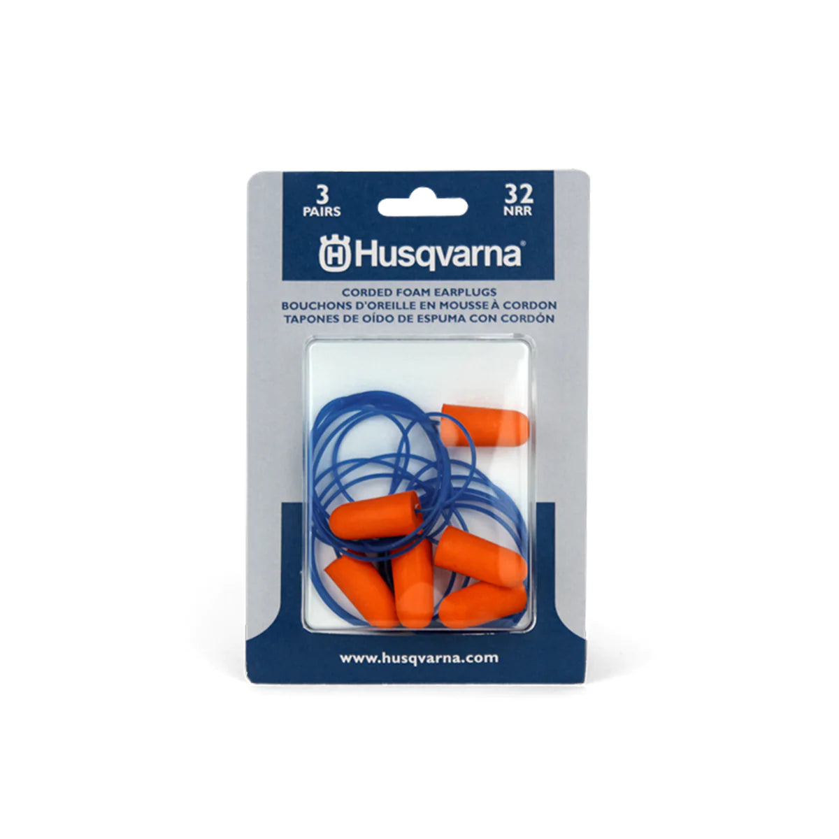 Husqvarna Ear Plugs 3 Pairs Corded EAP-CORD - Mowermerch More spare parts for all your power equipment needs available. From mower spare parts to all other power equipment spare parts we have them all. If your gardening equipment needs new spare parts, check us out!