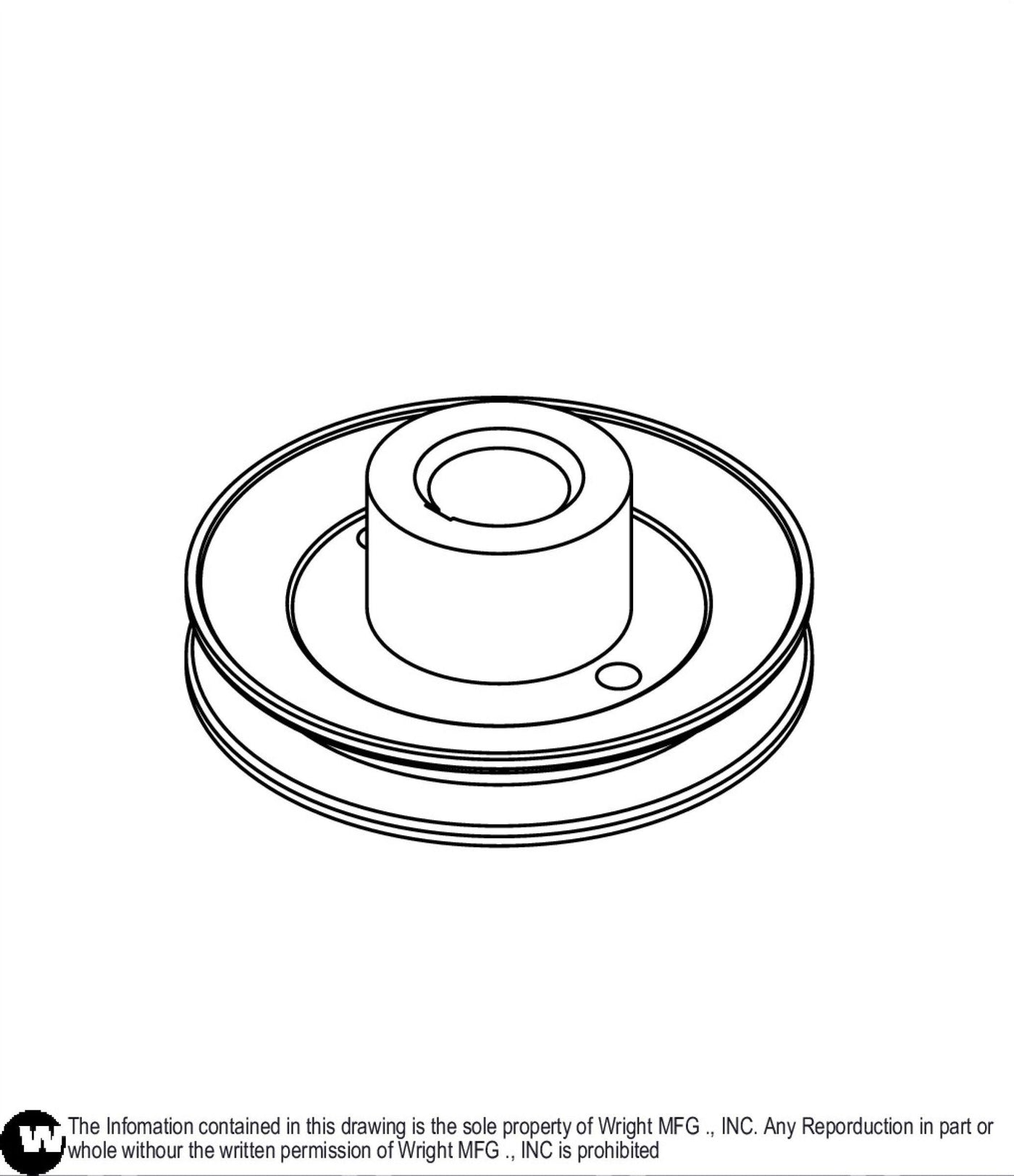 Wright 71460098 PULLEY, FLAT IDLER, 6 X 1 1/8 - Mowermerch More spare parts for all your power equipment needs available. From mower spare parts to all other power equipment spare parts we have them all. If your gardening equipment needs new spare parts, check us out!