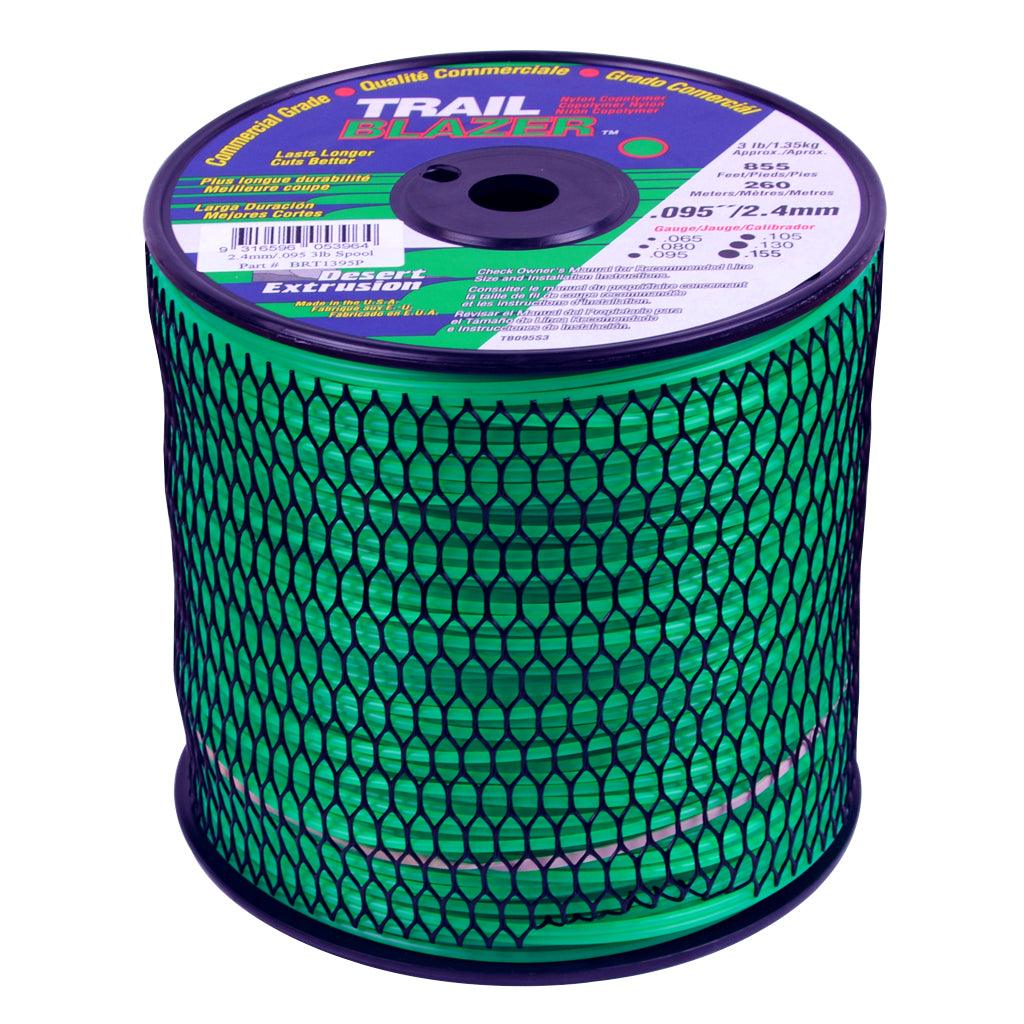 BRT1395P Trail Blazer Trimmer Line  .095″ / 2.40MM SPOOL LENGTH 261M WEIGHT 1.35KG - Mowermerch More spare parts for all your power equipment needs available. From mower spare parts to all other power equipment spare parts we have them all. If your gardening equipment needs new spare parts, check us out!