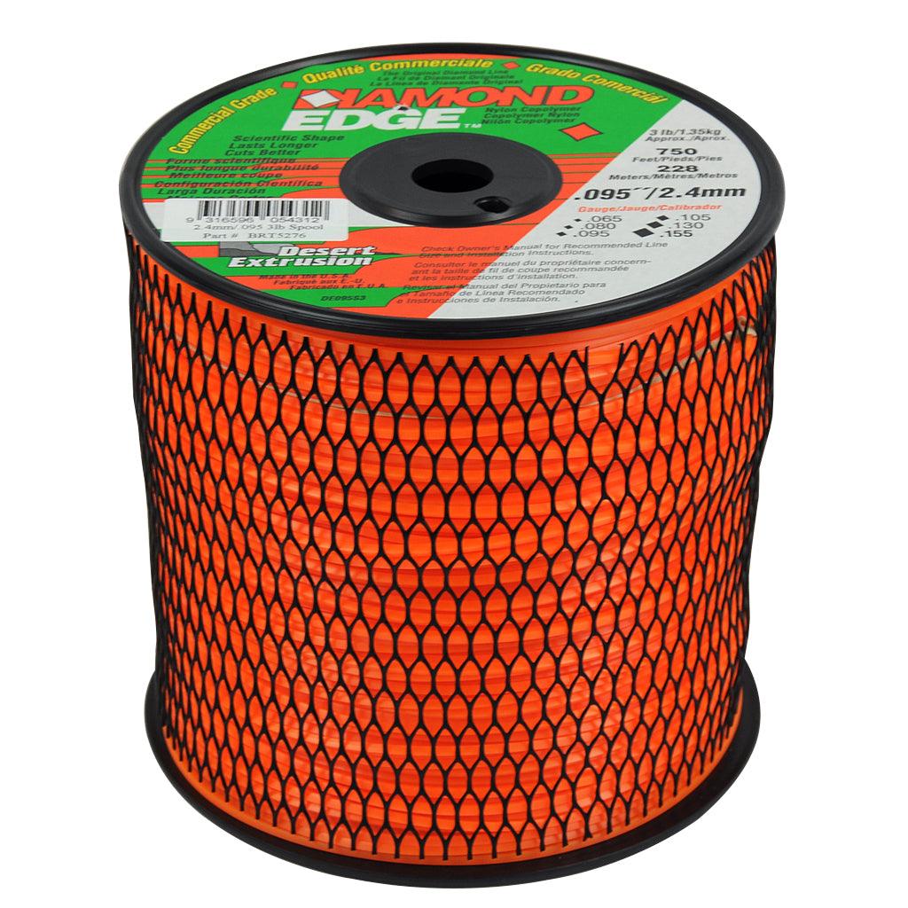 BRT5276 DIamond Edge Trimmer Line .095″ / 2.40MM SPOOL LENGTH 228M - Mowermerch More spare parts for all your power equipment needs available. From mower spare parts to all other power equipment spare parts we have them all. If your gardening equipment needs new spare parts, check us out!