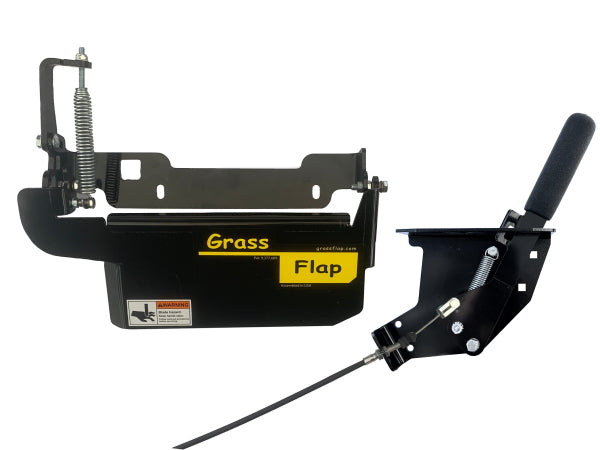 FW1550-H2L GrassFlap for Ferris FW15 with No-Drill Flap Mount & Hand Lever