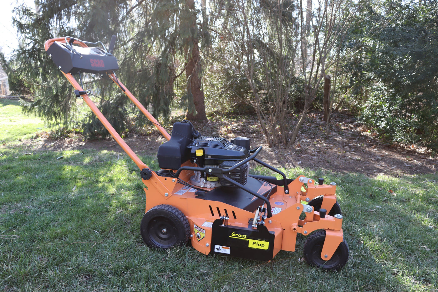 SFC70-H5L GrassFlap for Scag SFC 30" with No-Drill Flap Mount & Hand Lever