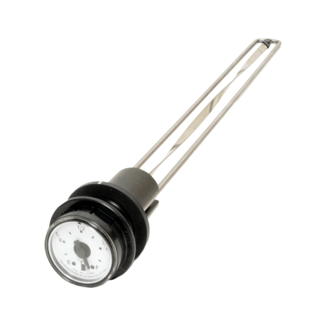 Scag  485914 FUEL GAUGE ASSEMBLY (15-1/2") SVR11 36" - Mowermerch More spare parts for all your power equipment needs available. From mower spare parts to all other power equipment spare parts we have them all. If your gardening equipment needs new spare parts, check us out!