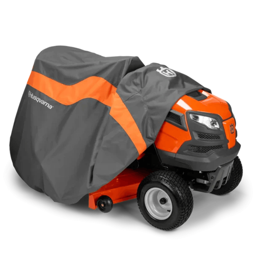 Husqvarna Tractor Cover suits Side Discharge Tractors 5882087-02 - Mowermerch More spare parts for all your power equipment needs available. From mower spare parts to all other power equipment spare parts we have them all. If your gardening equipment needs new spare parts, check us out!